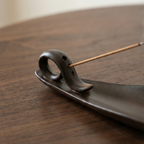 Flow Curve Ceramic Incense Holder
