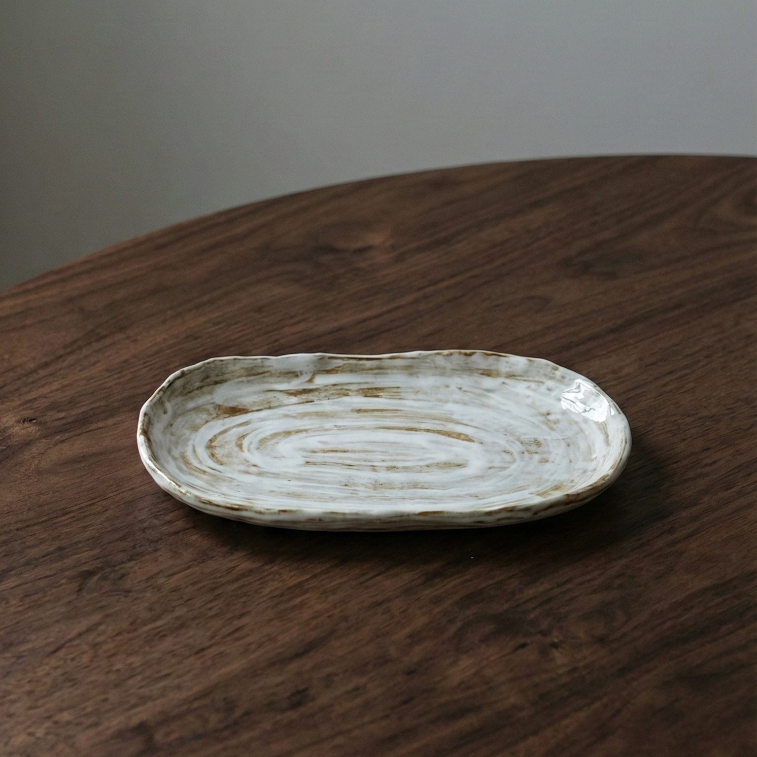 Wabi Oval Ceramic Serving Plate